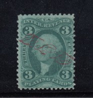 USA "DTB" Red Script Cancel From D.T. Burrell (Photographer) (Scott R17c)! - Steuermarken