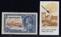 Basutoland, SG 13g, MHR "Dot To Left Of Chapel" Variety - 1933-1964 Colonia Británica