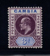 Gambia, SG 61 Var, MLH "Slotted Frame" Variety - Gambia (...-1964)