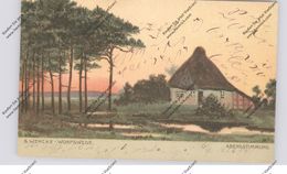 2862 WORPSWEDE, Künstler-Karte Sophie Wencke, "Abendstimmung", 1904, Podgörz - Gerdauen Befördert - Worpswede