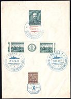 Tschechoslowakei Czechoslovakia Tchécoslovaquie Cecoslovacchia - 1938 Praha - Differents Tampons Sur Yvert 340/345/253 - Cartas & Documentos
