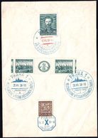 Tschechoslowakei Czechoslovakia Tchécoslovaquie Cecoslovacchia - 1938 Praha - Differents Tampons Sur Yvert 340/345/253 - Briefe U. Dokumente