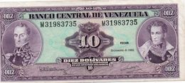 VENEZUELA 10 BOLIVARES  1992 P-61c  Circ Xf++ - Venezuela