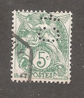 Perforé/perfin/lochung France No 111 CK (187) - Other & Unclassified