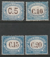 San Marino Sc J19-J22 Postage Due Partial Set MH/used - Segnatasse