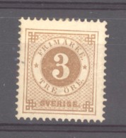 Suède  :  Yv  16A  (o)   Dentelé 13 - Unused Stamps