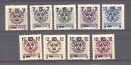 Suède  :  Yv  113-21  * - Unused Stamps