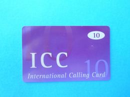 ICC International Calling Card ( Prepaid Phone Card ) Calling Card Prépayée Carte Carta Prepagata Remote GSM - Altri – Europa