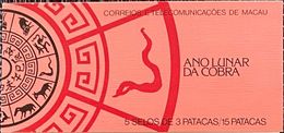 MAC2526MNH-Lunar Year Of The Snake Booklet Of 5 MNH Stamps - Macau - 1989 - Booklets