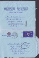 South Africa Postal Stationery Ganzsache Entier Air Letter Aerogramme Aeroplane JOHANNESBURG 1967 STOCKHOLM Sweden - Aéreo