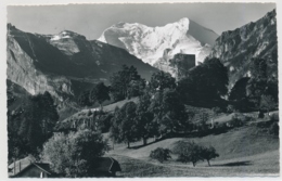 Die Tellenburg Bei Frutigen Mit Fisistock, Balmhorn-Altels Und K-Stempel Frutigen - Frutigen