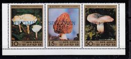 Korea(north)-1986, Mushrooms, Mi.2791-2793, SPECIMEN, MNH** - Pilze