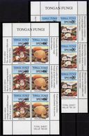 Tonga-1997, Mushrooms, Mi1494-1505+m.s.1500-1505, SPECIMEN, MNH** - Pilze