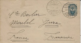 1901- Enveloppe 145 X 82 Mm E P 10 Kon  Oblit. D'IMATRA  Pour La France - Lettres & Documents