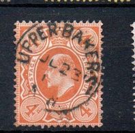 GB  EV11  4d  Orange; Fine Used; Upper Baker St Cds - Used Stamps