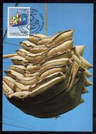NATIONS UNIES GENEVE ONU UN UNO 6 6 1983 COMMERCE ET DEVELOPPEMENT AND DEVELOPMENT FDC MAXI CARD CARTOLINA MAXIMUM - Cartoline Maximum