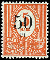 50 Pf Auf 5 Mark Tadellos Postfrisch, Tiefst Gepr. Weinberg BPP, Mi. 280.-, Katalog: 12aIa ** - Otros & Sin Clasificación