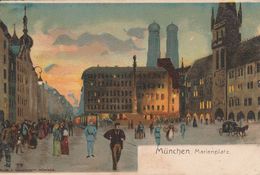 München -1899 - Marienplatz - Scan Recto-verso - Muenchen