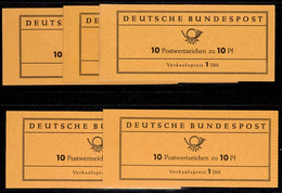 Markenheftchen 6d+e+fa+fb+g Je Tadellos Postfrisch, Mi. 260.-, Katalog: MH 6d-g ** - Otros & Sin Clasificación