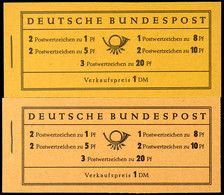 Markenheftchen 4Xu Und 4Xv Je Tadellos Postfrisch Und Original Geklammert, Mi. 130.-, Katalog: MH4Xu,Xv ** - Otros & Sin Clasificación