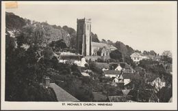St Michael's Church, Minehead, Somerset, 1950s - Blackmore RP Postcard - Minehead