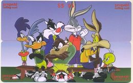 Looney Tunes, $5, LDPC, 4 Prepaid Calling Cards, PROBABLY FAKE, # Wb-5 - Rompecabezas