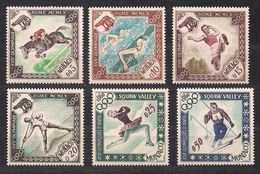 Monaco 1960 Yvertn° 532-537 *** MNH Cote 8,00 Euro Sport Jeux Olympiques - Neufs