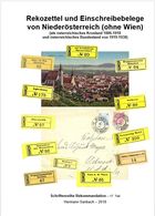 Reko-Zettel Und Einschreibe-Belege Von Niederösterreich 1886 - 1938 - Filatelia E Historia De Correos