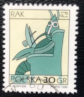 Polska - Poland - Polen - P1/6 - (°)used - Symbolen Van De Dierenriem - Michel Nr. 3588 - Kreeft - Astrology