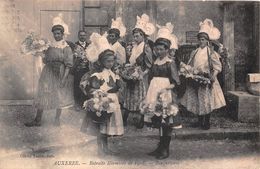 89-AUXERRE-RETRAITE ILLUMINEE DE 1908, BOUQUETIERES - Auxerre