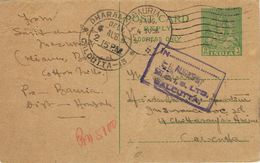 36888. Entero Postal BAURIA (Howrah) India 1951 To Calcutta - Inland Letter Cards