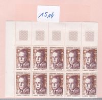 Un Bloc France De 10 Timbres Neufs **  N° 1514   Albert Camus     Thème Célébrités - Briefe U. Dokumente