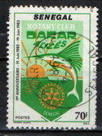 SENEGAL - 1983 - ROTARY CLUB DI DAKAR - 1° ANNIVERSARIO - USATO - Senegal (1960-...)