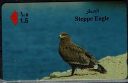 OMAN 2002 PHONECARD BIRDS EAGLES USED VF!! - Águilas & Aves De Presa