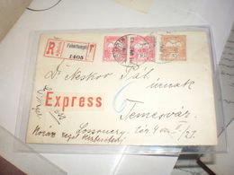 Fehertemplom R Express To Temesvar 1916 - Banat-Bacska