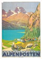 Plaka - Affiche Schweizerische Alpenposten - Car Postal Schweiz ( 10 X 15 Cm) - Bus & Autocars