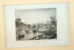 Hoorn Binnenhaven 1858/ Hoorn (NL) Inland Port 1858. Rohbock, Kurz - Kunst
