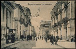 RAGUSA - VIA ADDOLORATA - ANIMATA 1912 - Ragusa