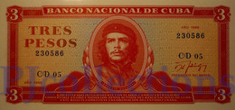 BANCO NACIONAL 3 PESOS 1988 PICK 107b UNC - Kuba
