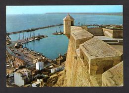 Espagne - 5 - ALICANTE - Le Port , Vue Prise Du Château ( Prohibida) - Alicante
