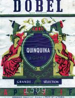 Ancienne étiquette Apéritif Quinquina Dobel. Années 50. - Andere & Zonder Classificatie