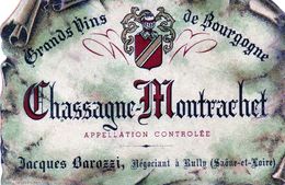 Etiquette De Vin Chassagne-Montrachet Années 50. - Autres & Non Classés