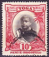 Tonga 1897 King Tupou II. Definitive Wmk Turtles Mi 48 Used O - Tonga (...-1970)