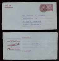 India Indien 1985 Postal Stationery AIR INDIA Aircraft To Germany - Covers