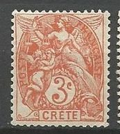 CRETE N° 3 NEUF**  SANS CHARNIERE / MNH - Unused Stamps