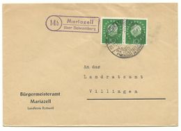 14b Mariazell über Schramberg Landpoststempel Sehr Klar Auf Brief 1961 - Storia Postale