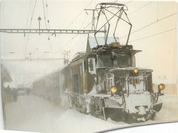 - Ge 6/6 I Der RHB In Zuoz Februar 1984 (Carte Double) - Zuoz