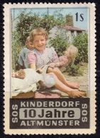 Puppet Baby Girl Toy ALTMÜNSTER 1959 Austria Children SOS City SOS-Kinderdorf Charity Cinderella Vignette Label - Marionette