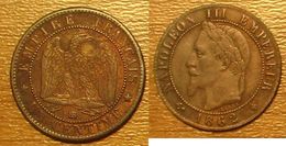 Napoléon III - 1 Centime 1862BB - 1 Centime