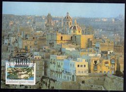 NATIONS UNIES GENEVE ONU UN UNO 18 4 1984 MALTA UNESCO PATRIMOINE MONDIAL HERITAGE FDC MAXI CARD CARTOLINA MAXIMUM - Maximum Cards